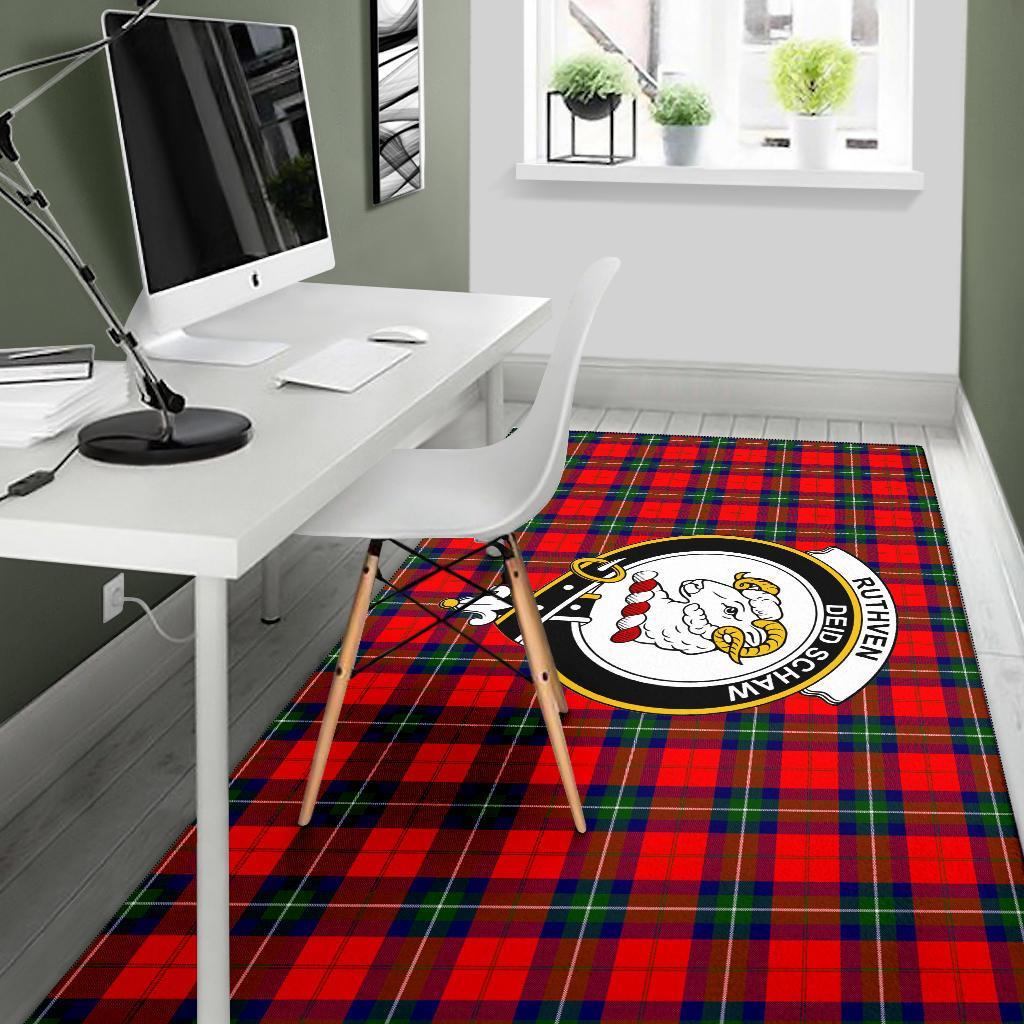 Ruthven Tartan Crest Area Rug