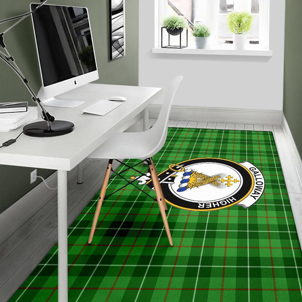 Galloway Tartan Crest Area Rug