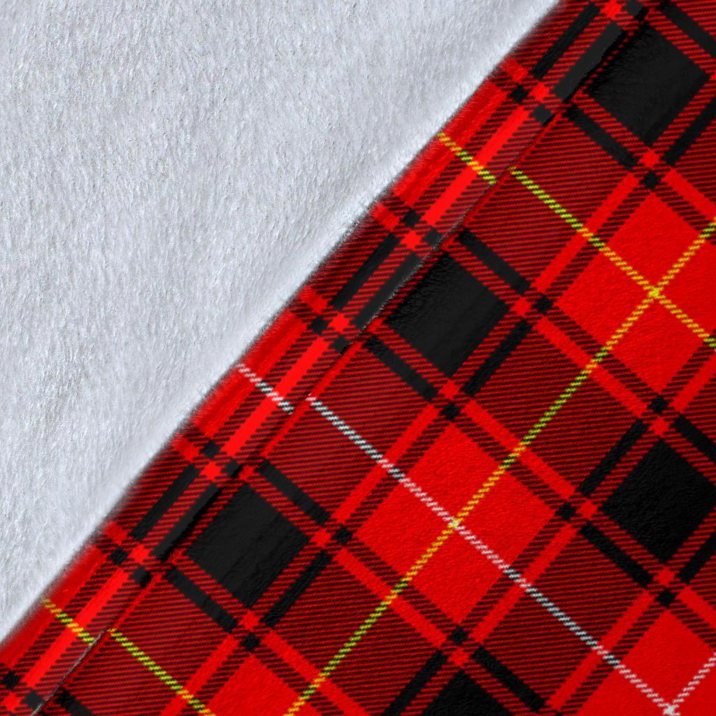 MacIver Modern Tartan Crest Blanket Wave Style