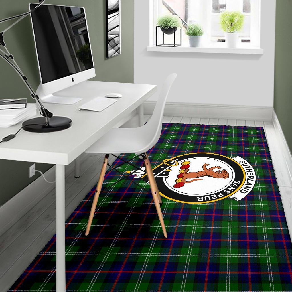 Sutherland Tartan Crest Area Rug