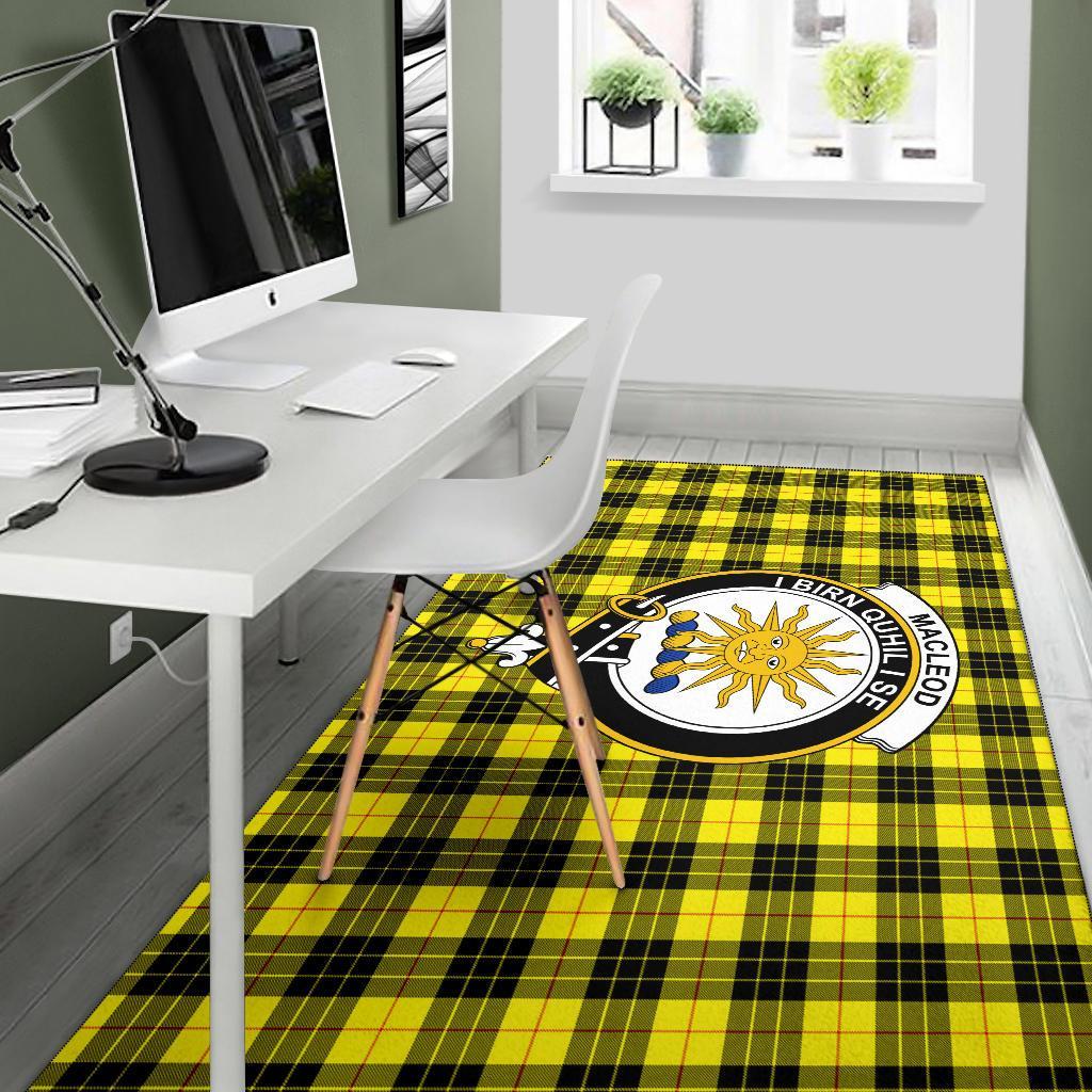 MacLeod Of Lewis Tartan Crest Area Rug