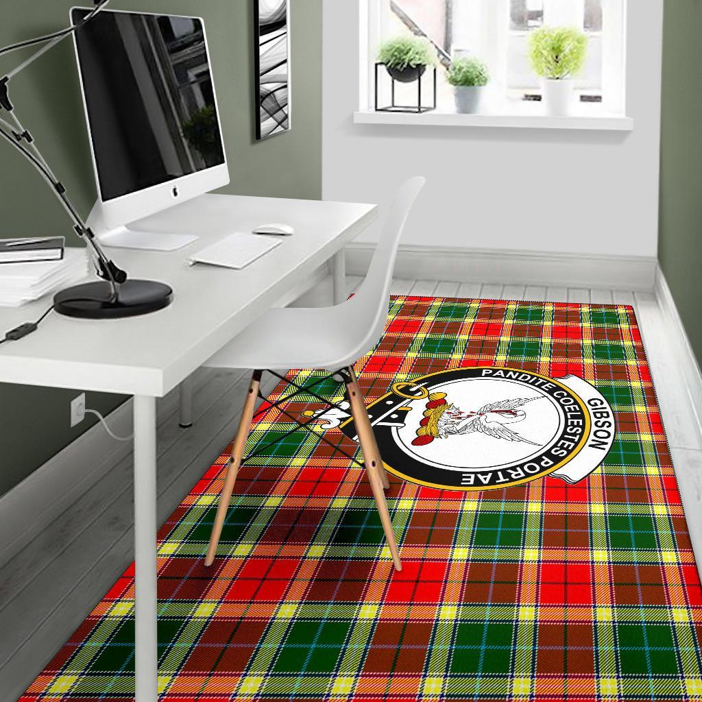 Gibson Tartan Crest Area Rug