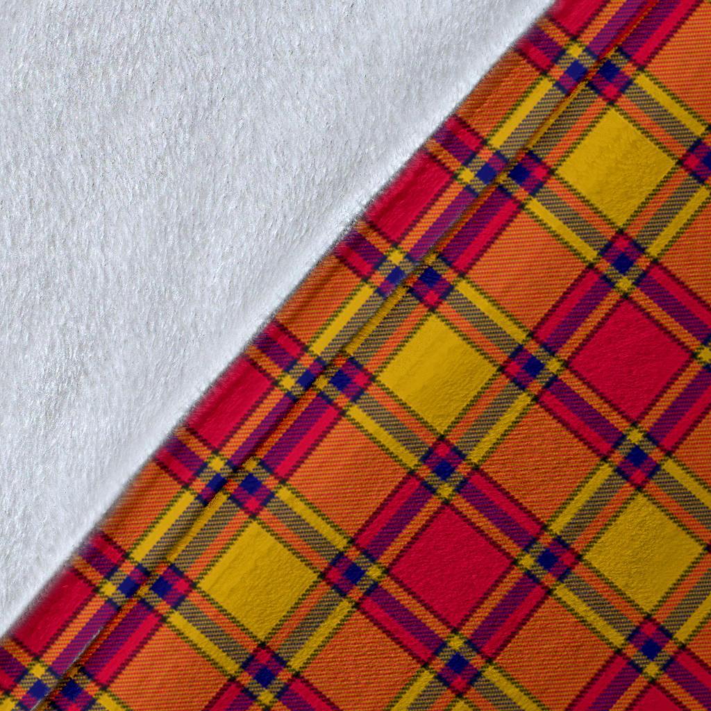 Scrymgeour Tartan Crest Blanket Wave Style