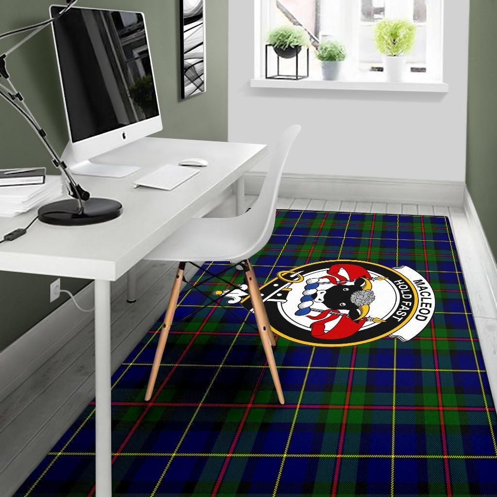 MacLeod Tartan Crest Area Rug