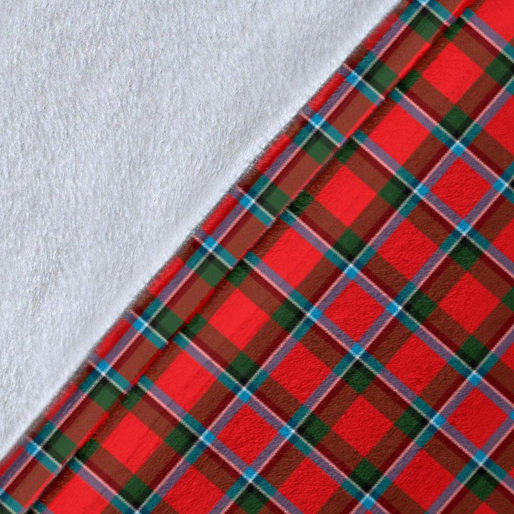 Sinclair Modern Tartan Crest Blanket Wave Style