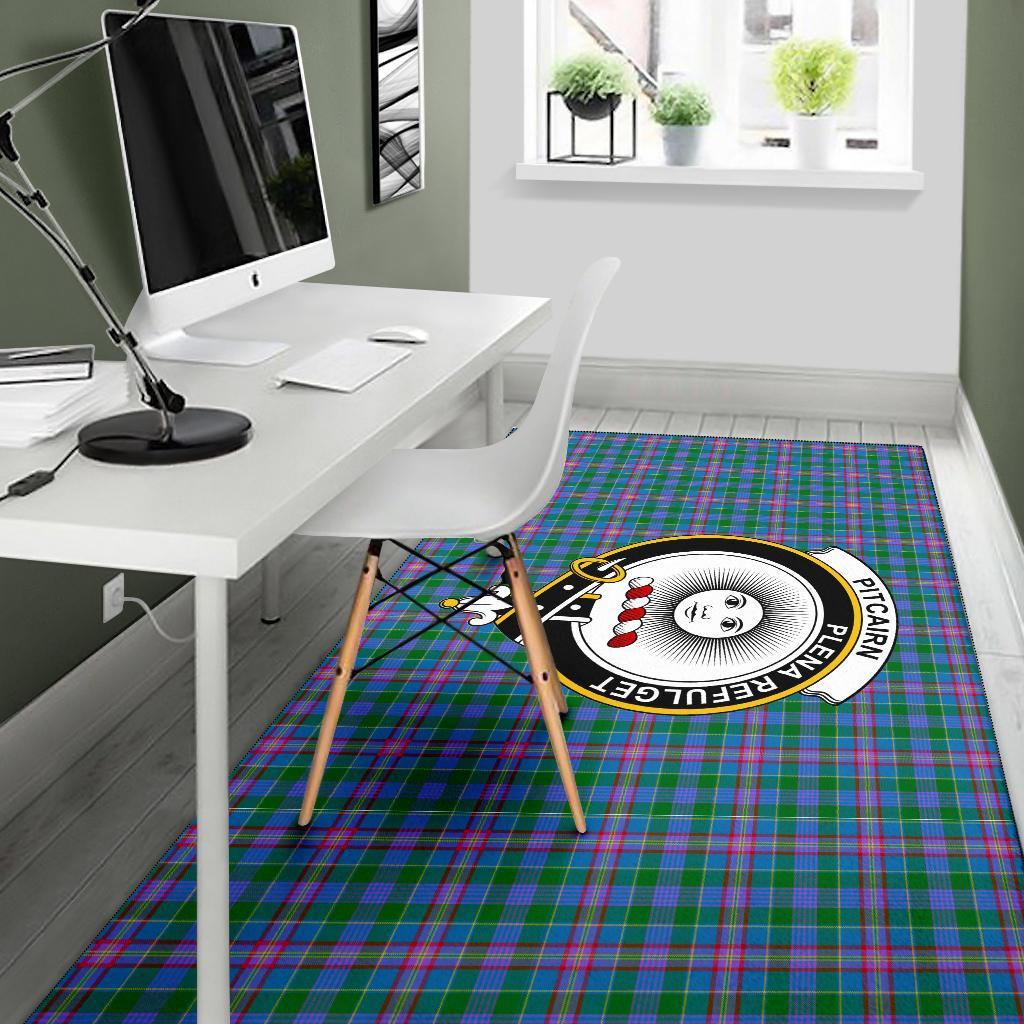 Pitcairn Tartan Crest Area Rug