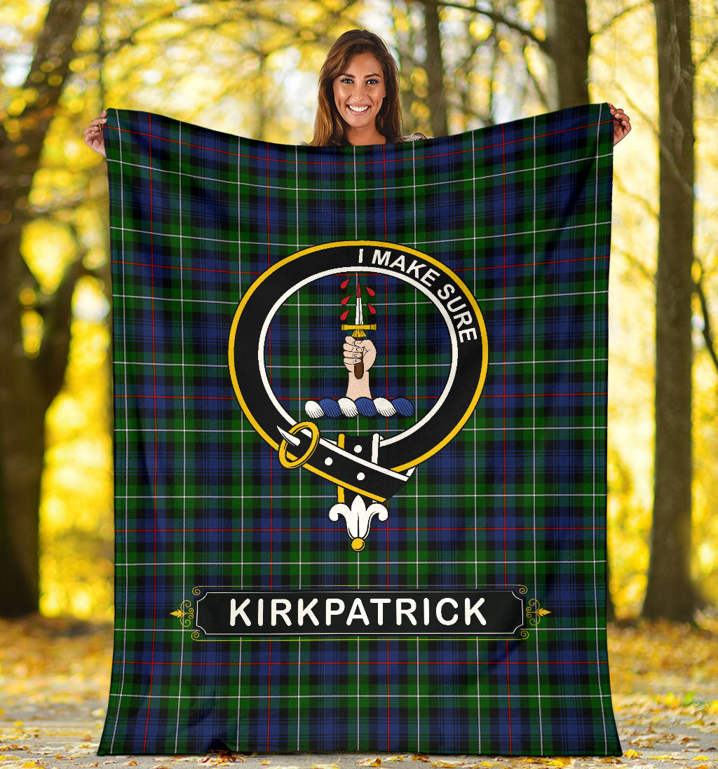 Kirkpatrick Family Tartan Crest Blankets - SP