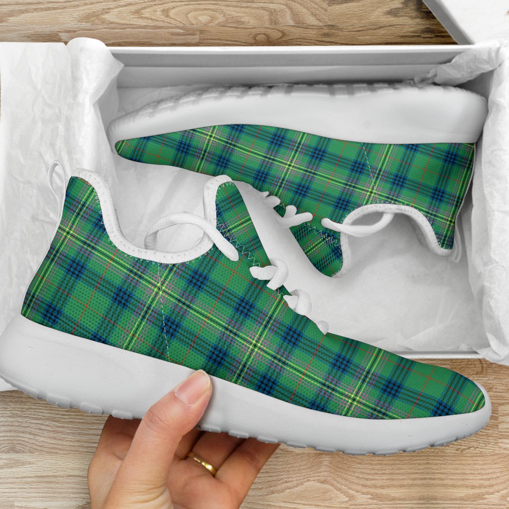 Kennedy Ancient Tartan Mesh Knit Sneakers