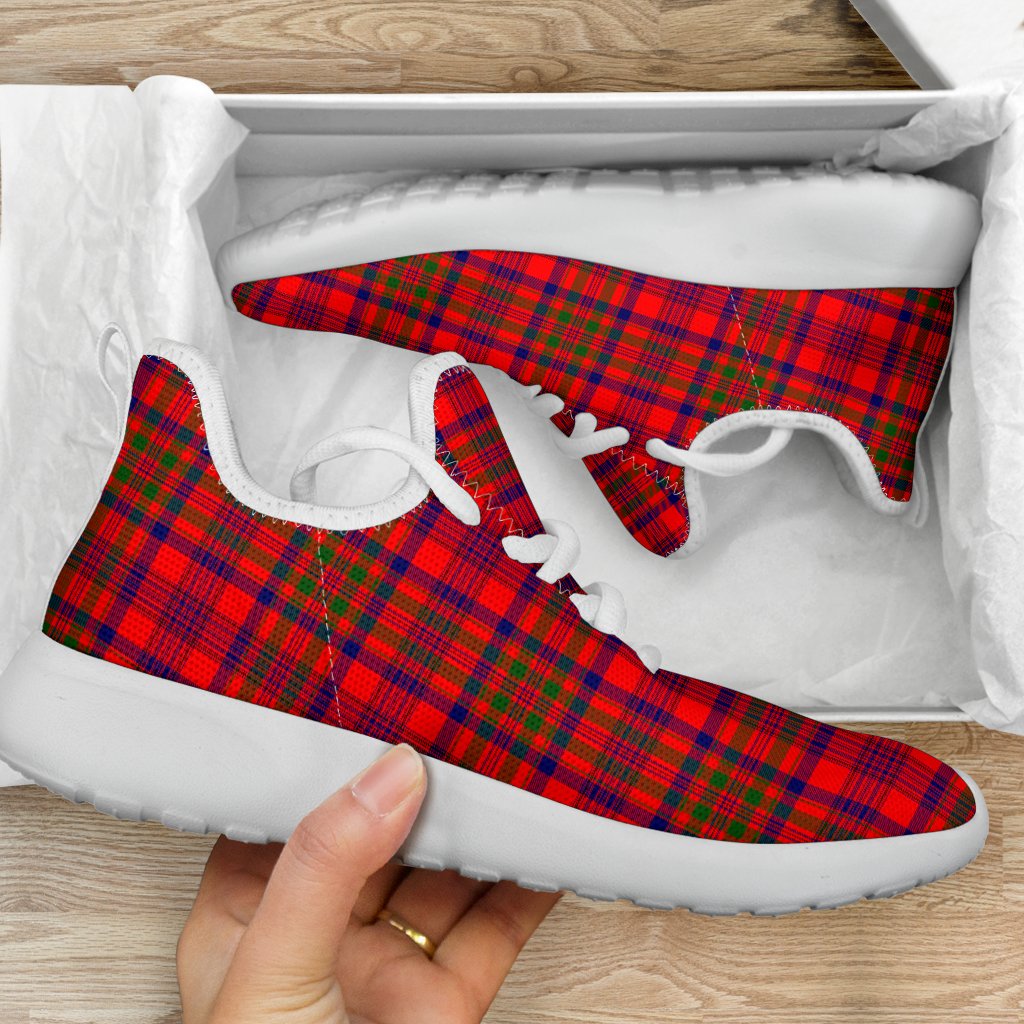 Murray of Tulloch Modern Tartan Mesh Knit Sneakers