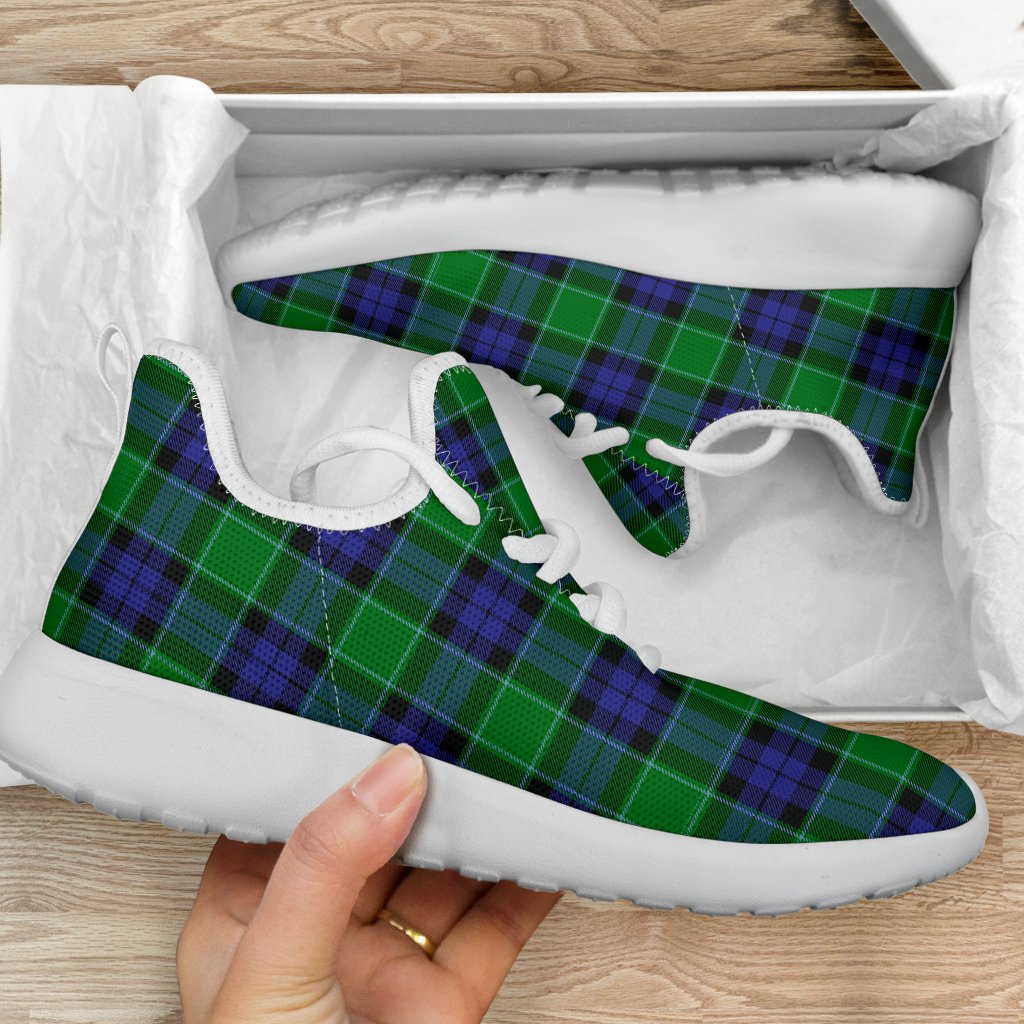 Graham of Menteith Modern Tartan Mesh Knit Sneakers