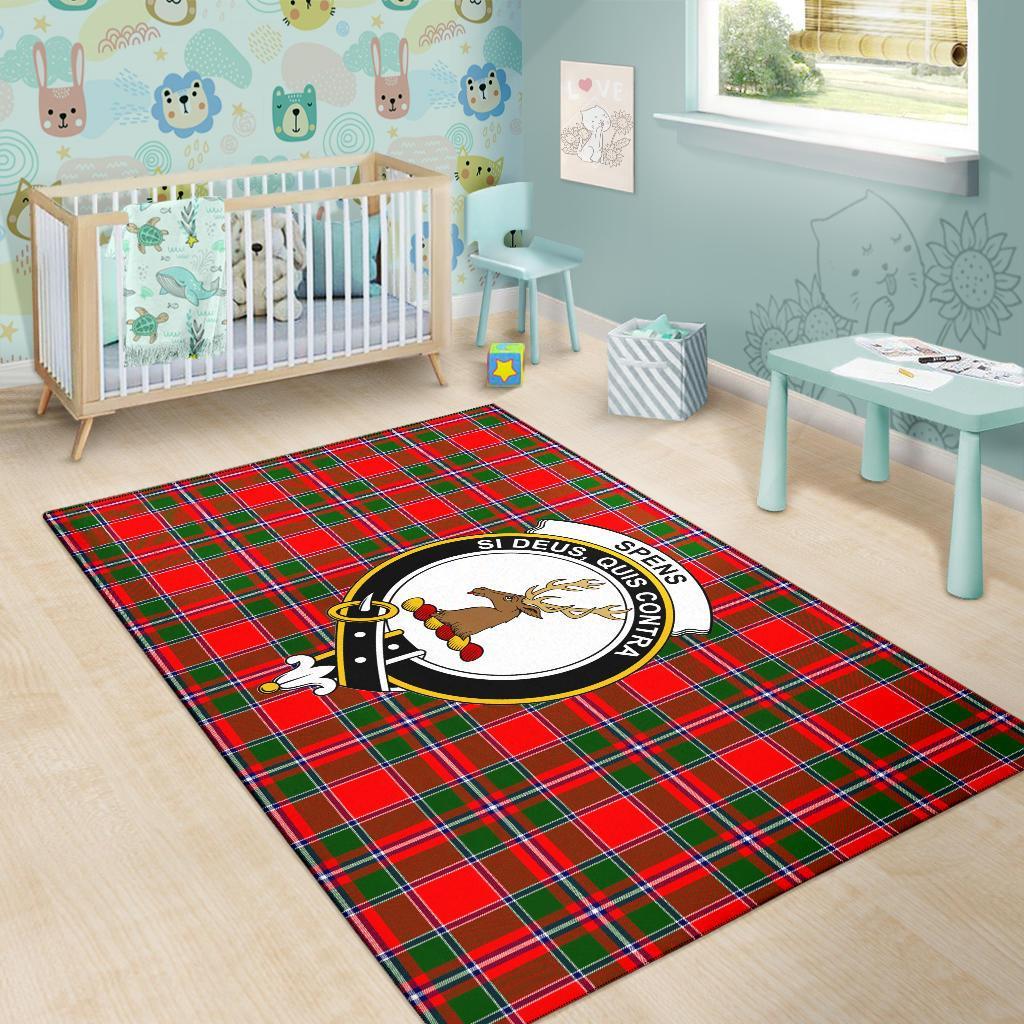 Spens (Or Spence) Tartan Crest Area Rug