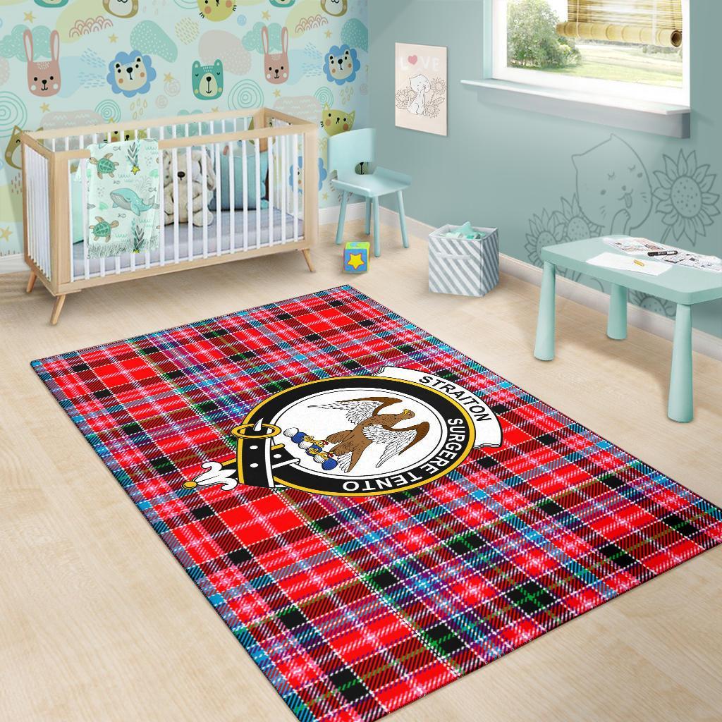 Straiton Tartan Crest Area Rug