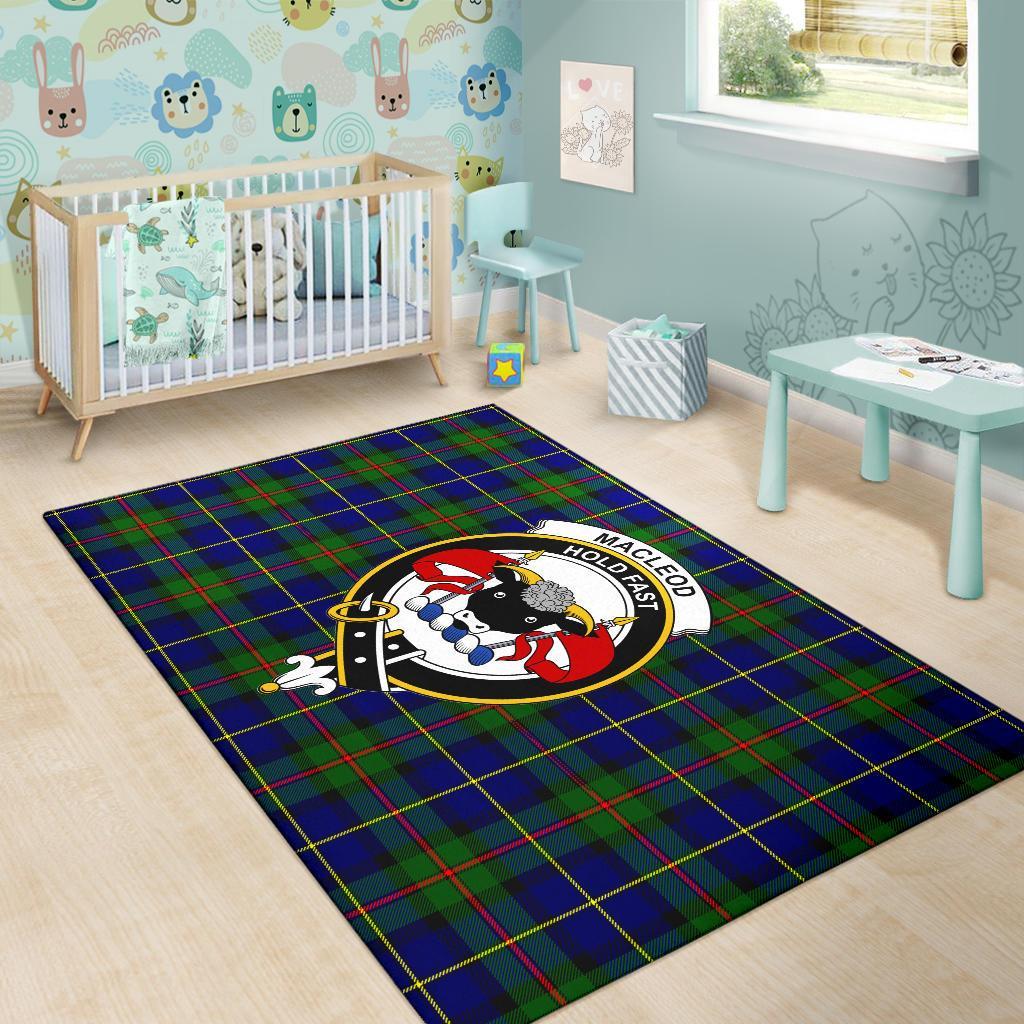 MacLeod Tartan Crest Area Rug