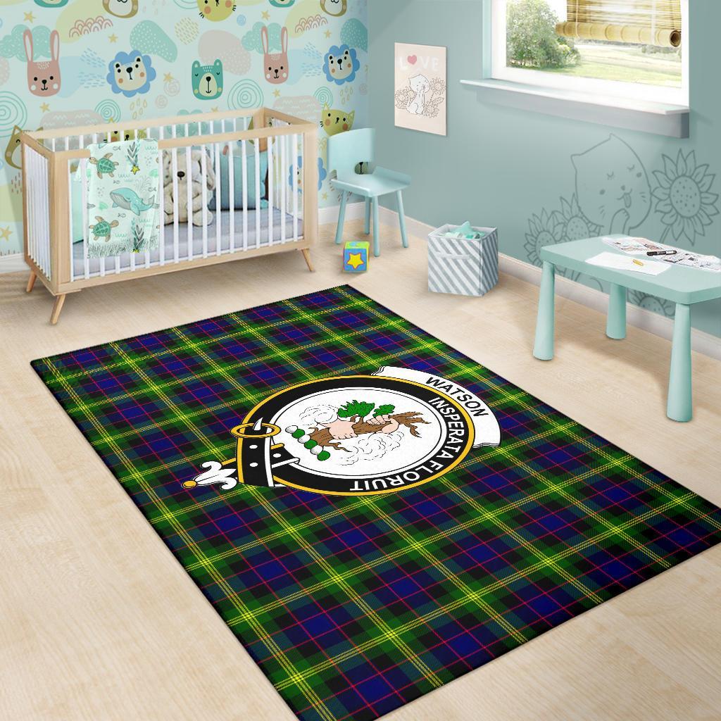 Watson Tartan Crest Area Rug