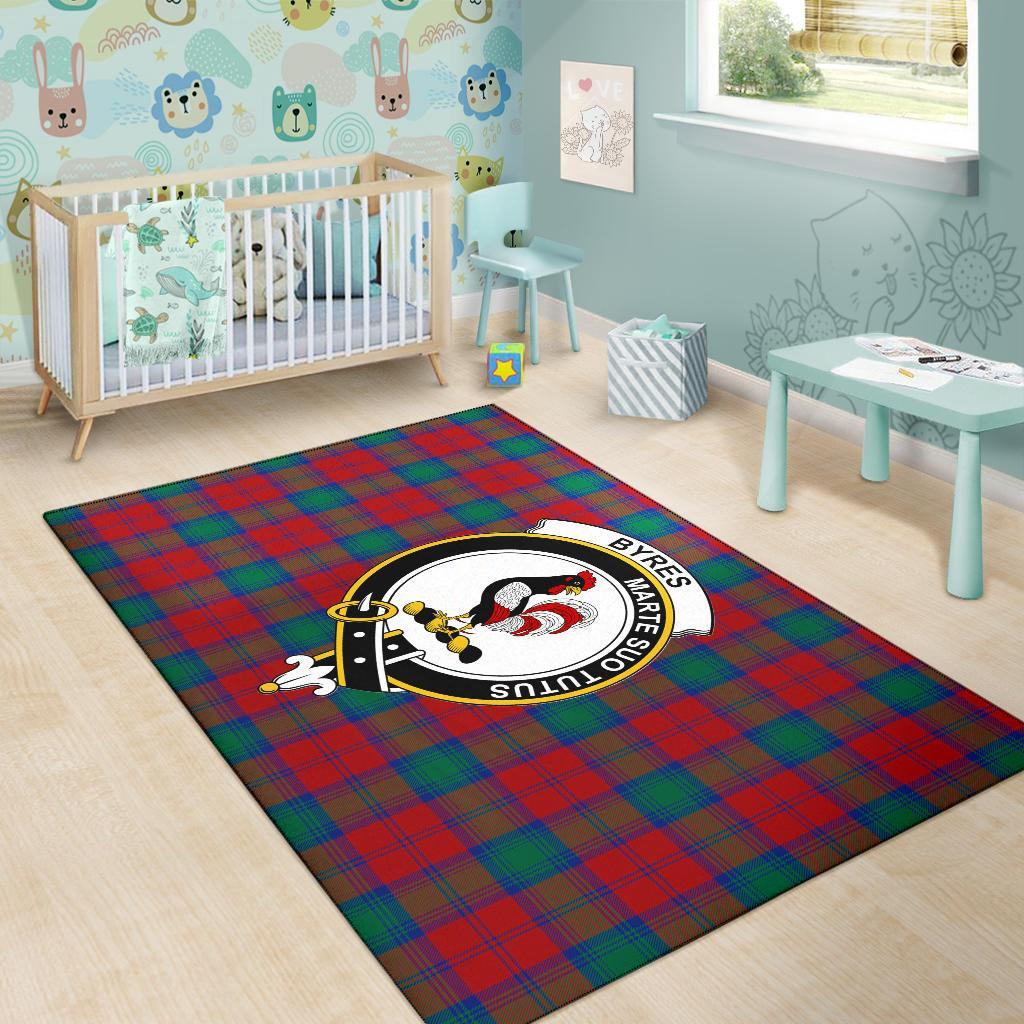 Byres Tartan Crest Area Rug