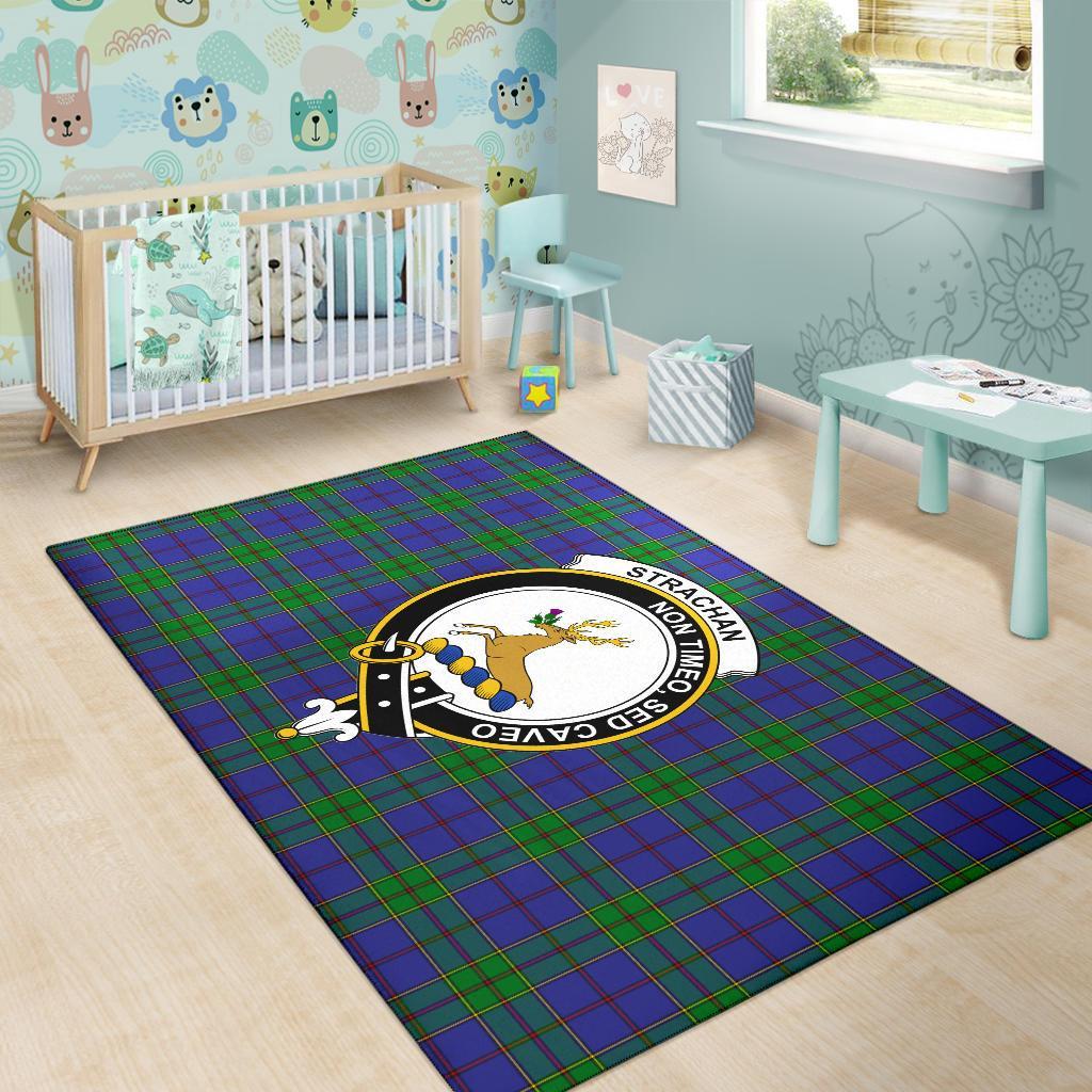 Strachan Tartan Crest Area Rug