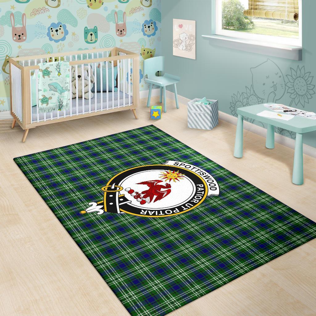 Spottiswood Tartan Crest Area Rug