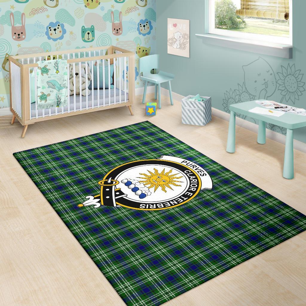 Purves Tartan Crest Area Rug