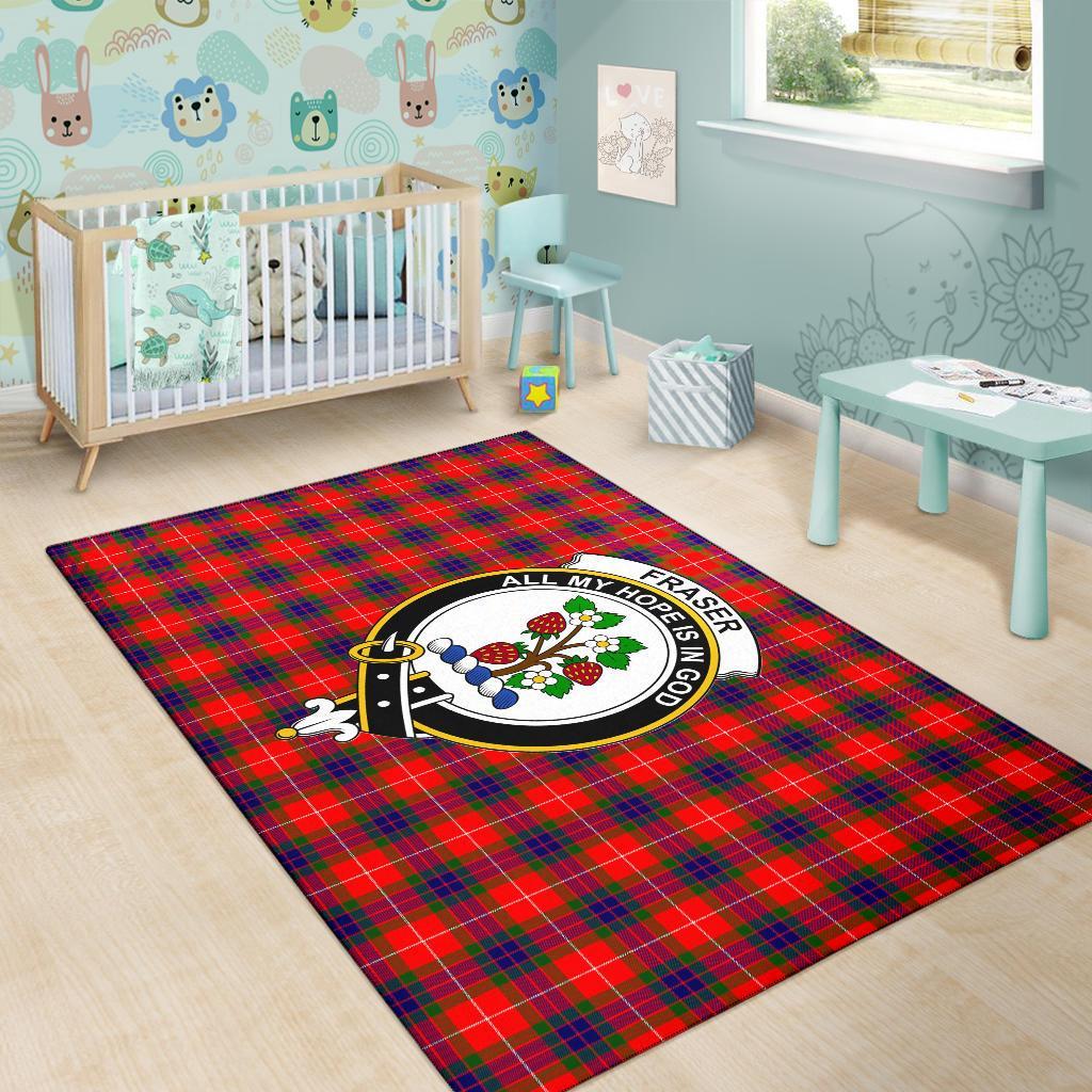 Fraser Tartan Crest Area Rug