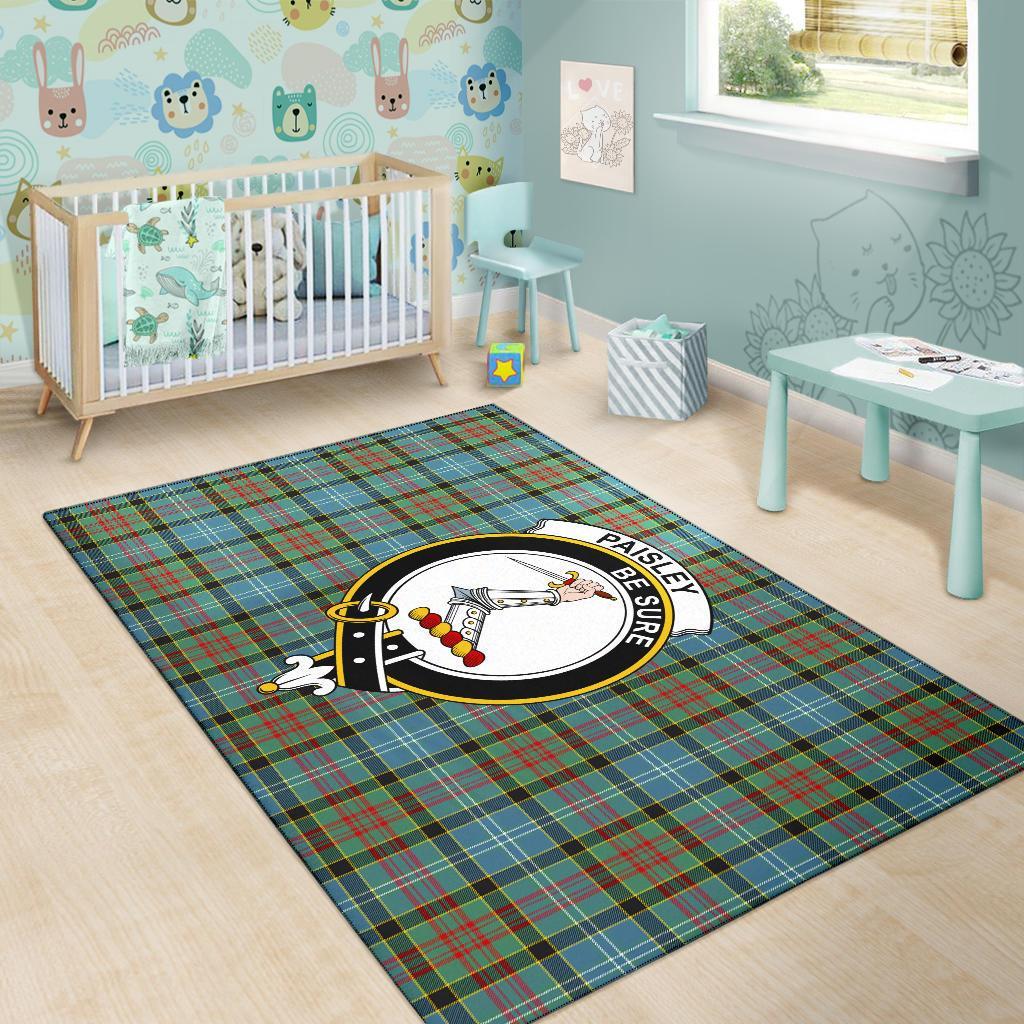 Paisley Tartan Crest Area Rug