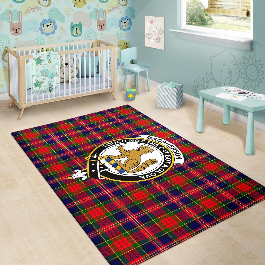 MacPherson Tartan Crest Area Rug