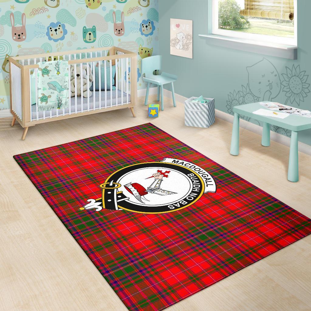 Macdougall Tartan Crest Area Rug