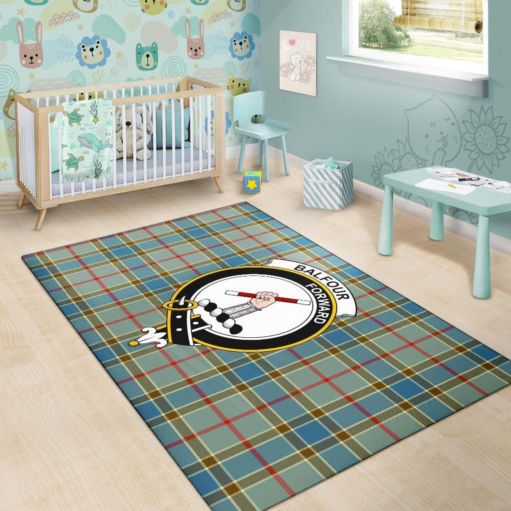 Balfour Tartan Crest Area Rug