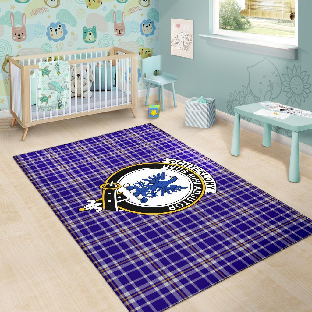 Ochterlony Tartan Crest Area Rug