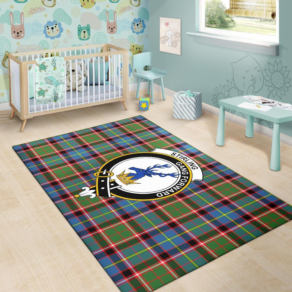 Stirling (Of Cadder-Present Chief) Tartan Crest Area Rug