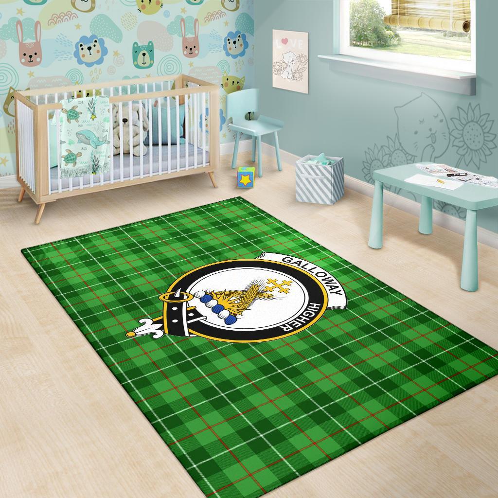 Galloway Tartan Crest Area Rug