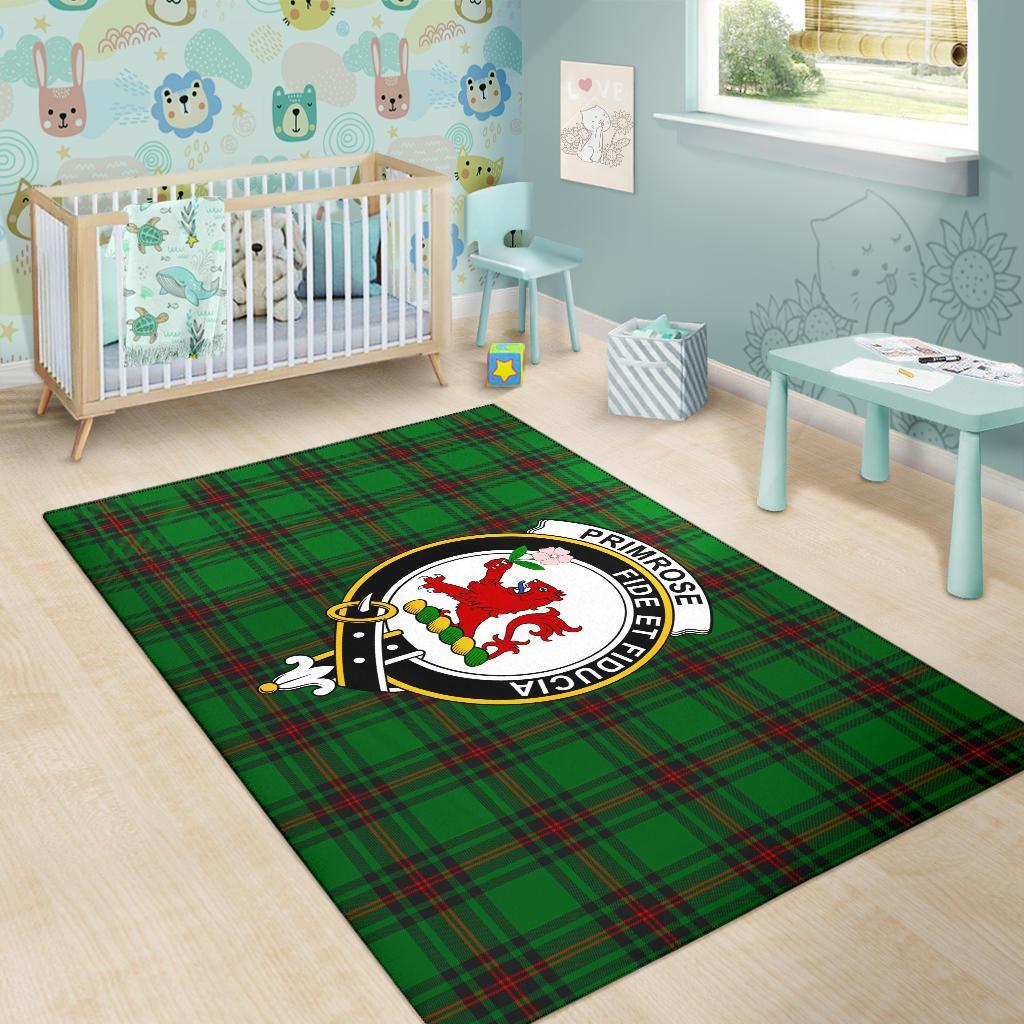 Primrose Tartan Crest Area Rug