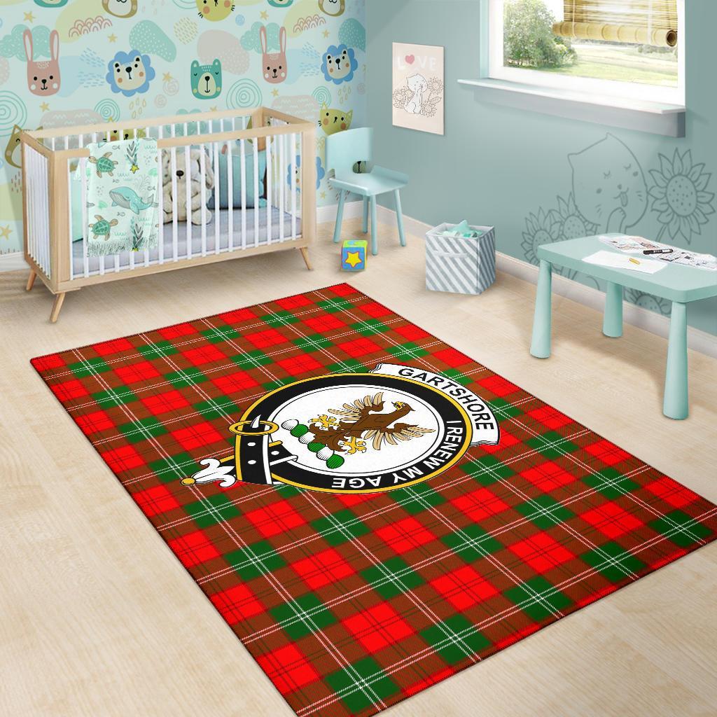 Gartshore Tartan Crest Area Rug