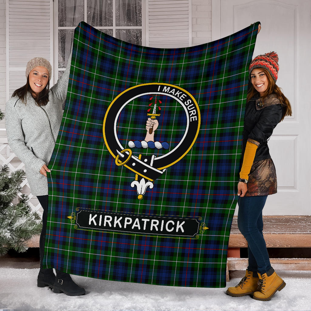 Kirkpatrick Family Tartan Crest Blankets - SP