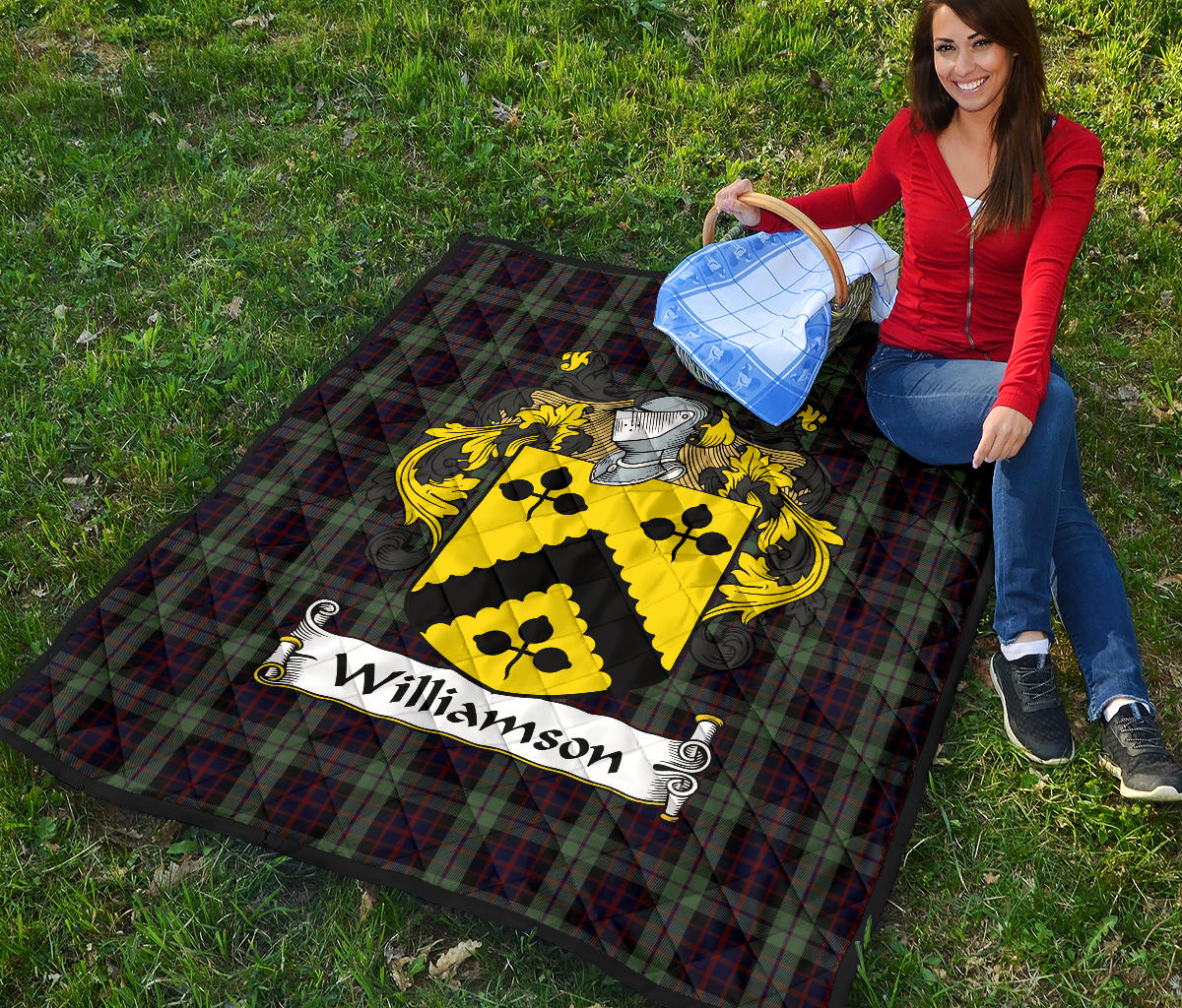 Williamson Tartan Crest Quilt - SP