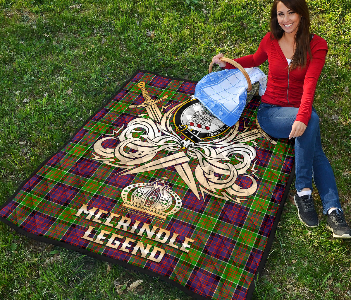 McCrindle Tartan Crest Legend Gold Royal Premium Quilt SP