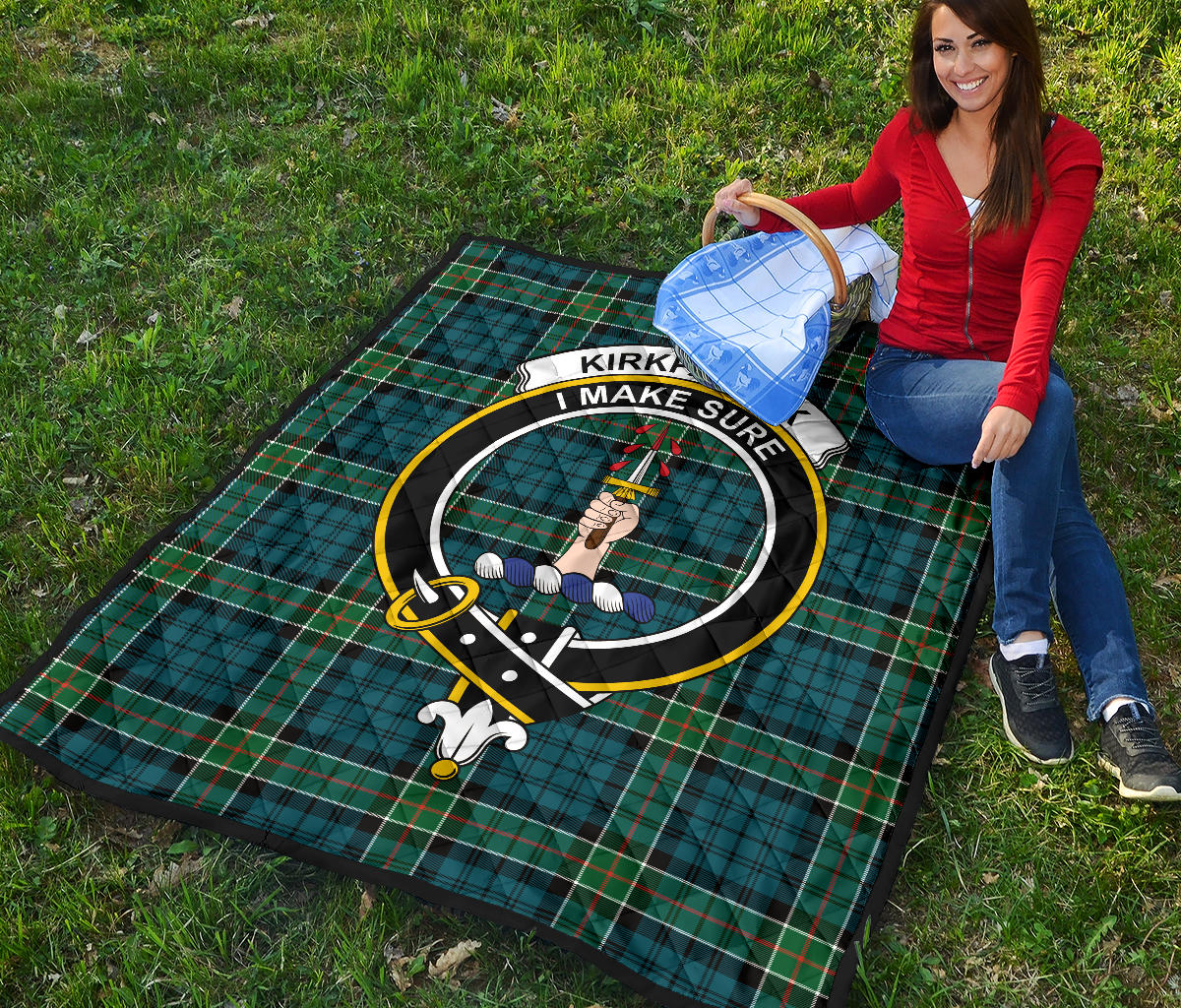 Kirkpatrick Tartan Crest Quilt - SP