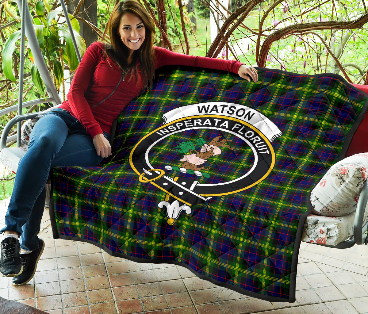 Watson Modern Tartan Crest Quilt - SP