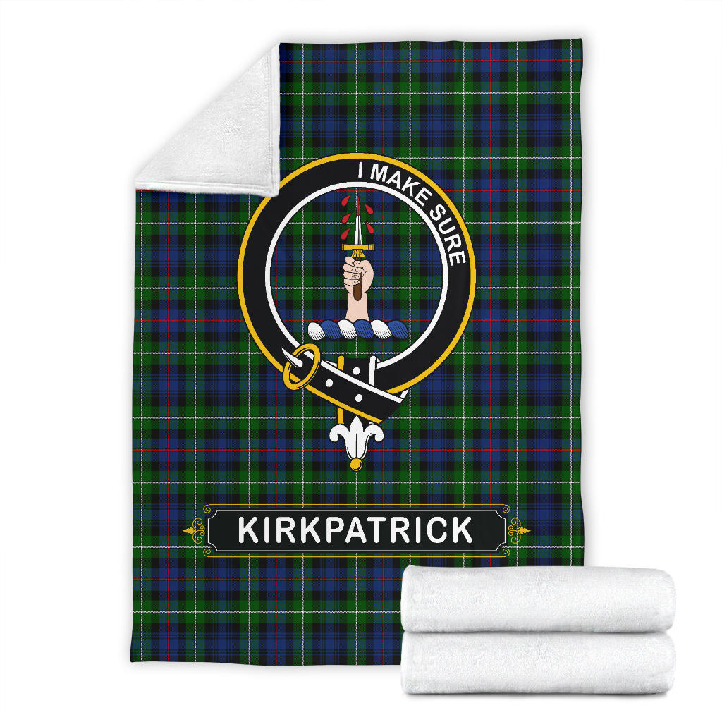 Kirkpatrick Family Tartan Crest Blankets - SP