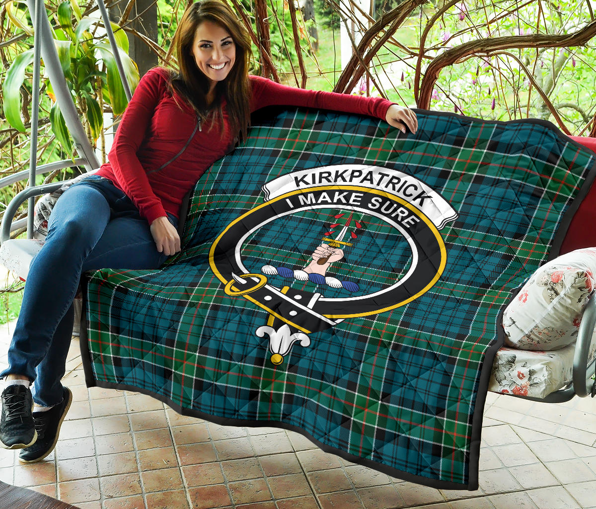 Kirkpatrick Tartan Crest Quilt - SP