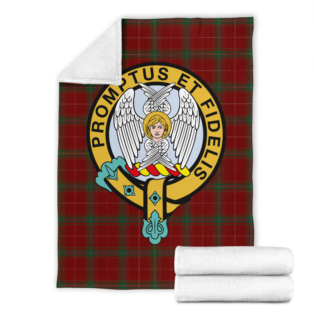 Carruthers Family Tartan Official Crest Blanket - 3 Sizes