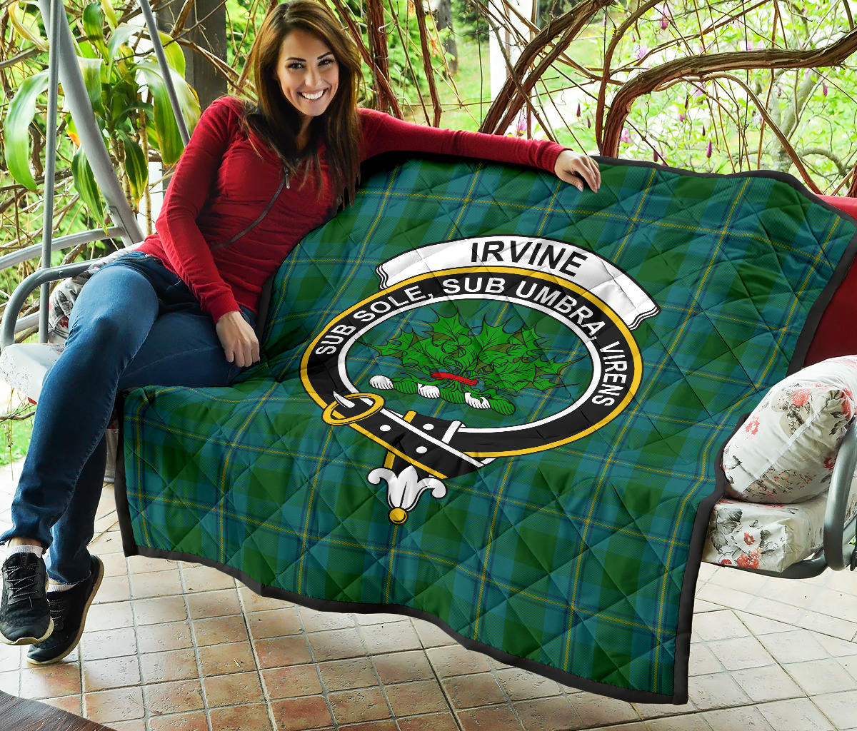 Irving of Bonshaw Tartan Crest Quilt - SP