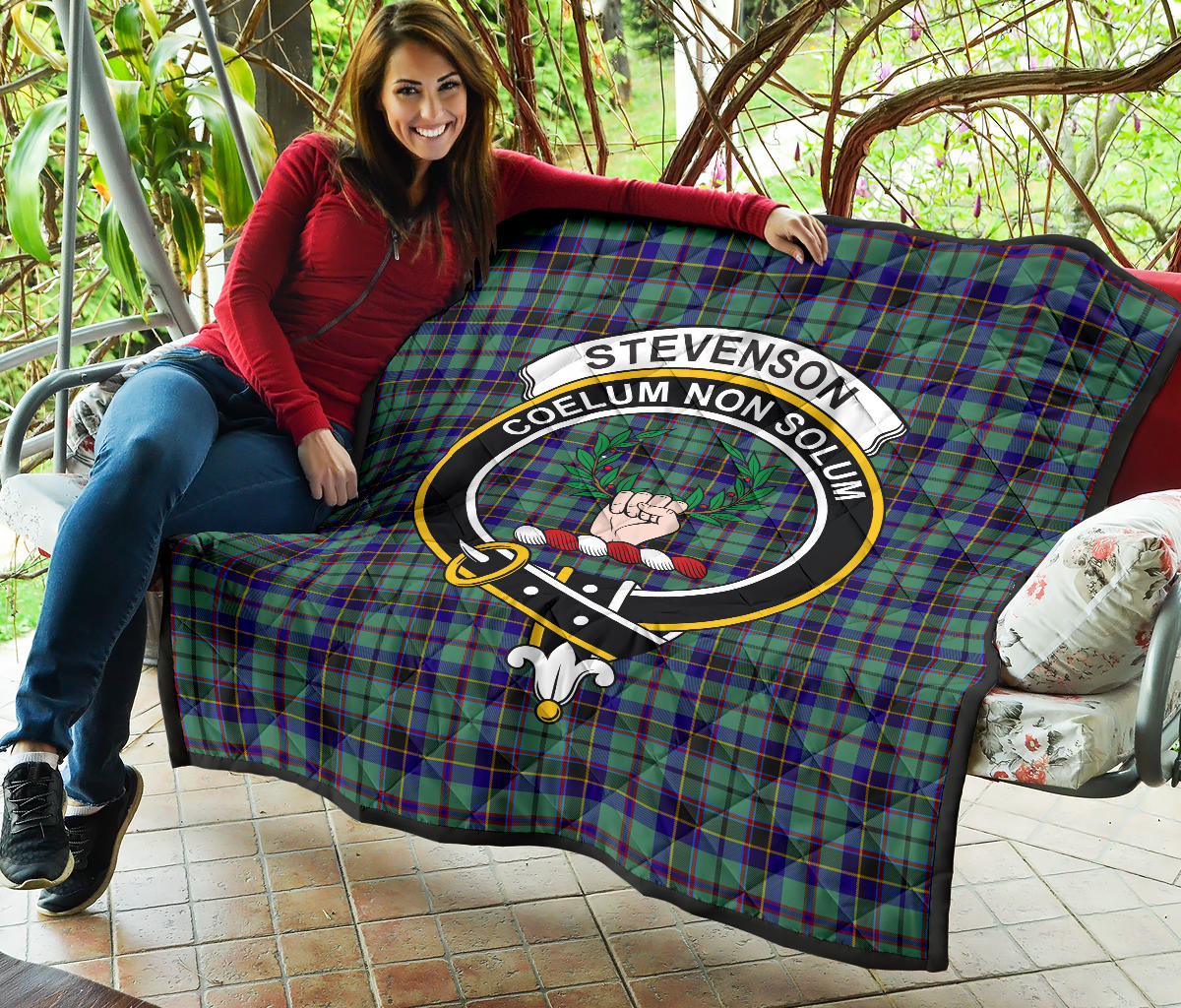 Stevenson Tartan Crest Quilt - SP