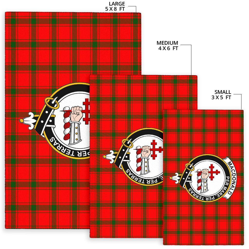 Macdonald (Of Sleat) Tartan Crest Area Rug