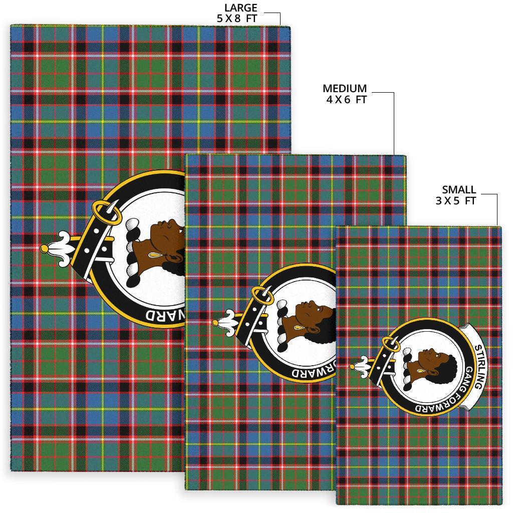 Stirling (Of Keir) Tartan Crest Area Rug