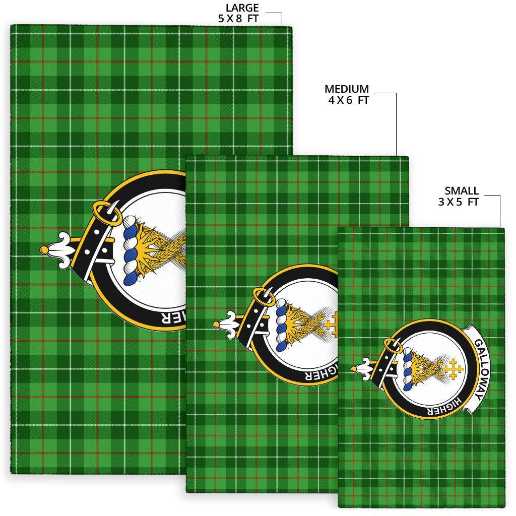 Galloway Tartan Crest Area Rug