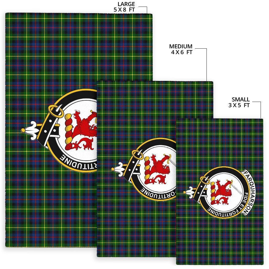 Farquharson Tartan Crest Area Rug