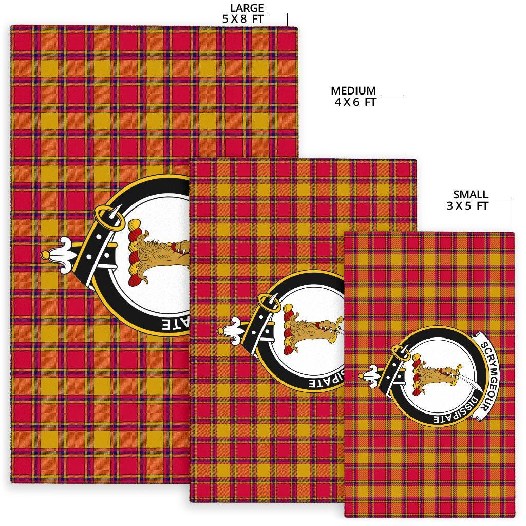 Scrymgeour Tartan Crest Area Rug