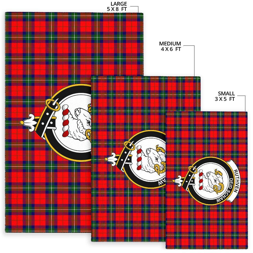 Ruthven Tartan Crest Area Rug