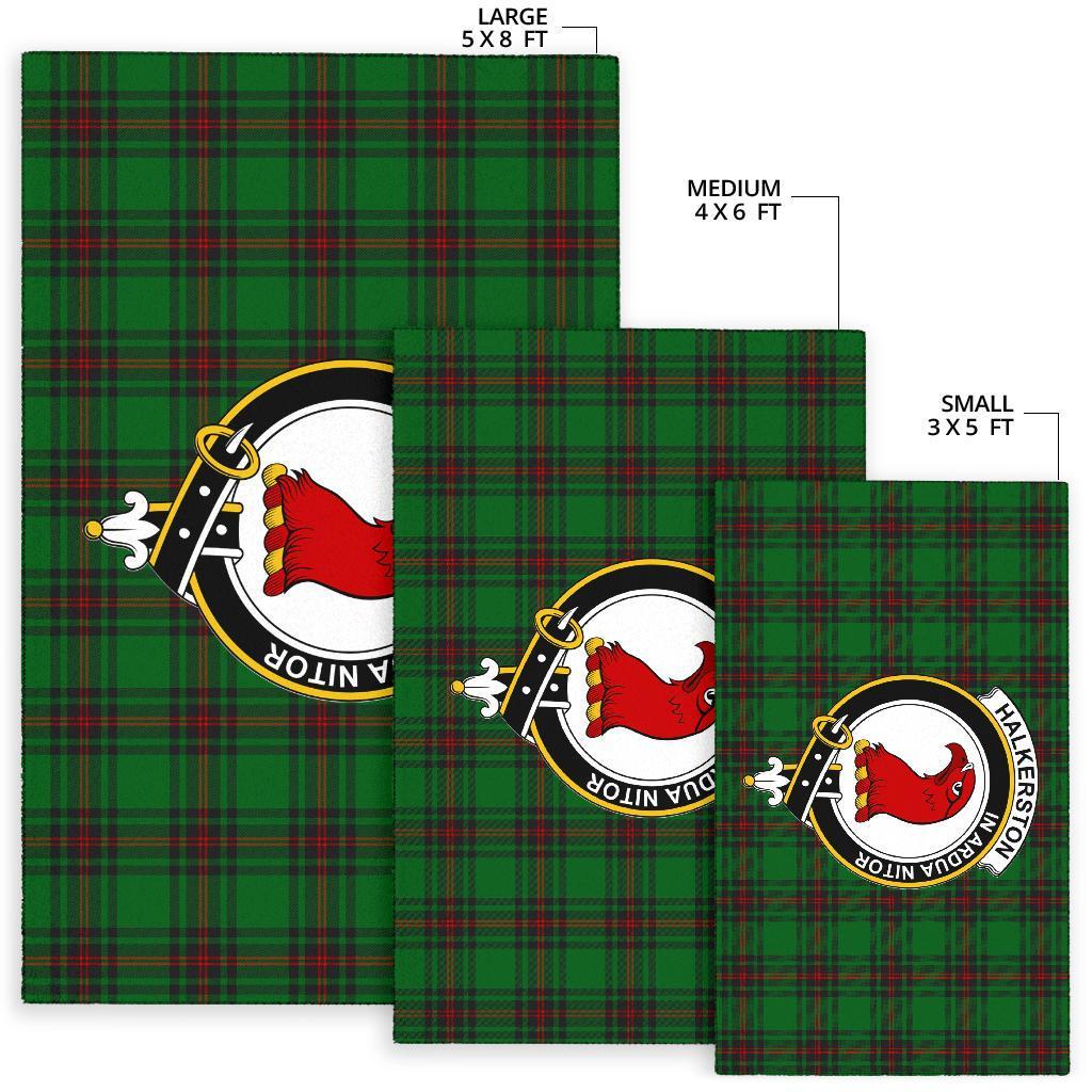 Halkerston Tartan Crest Area Rug