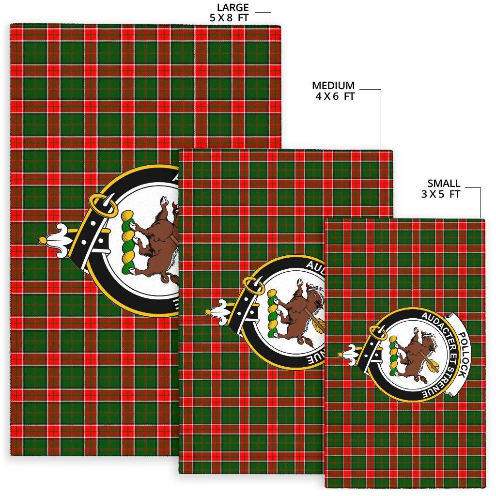 Pollock Tartan Crest Area Rug